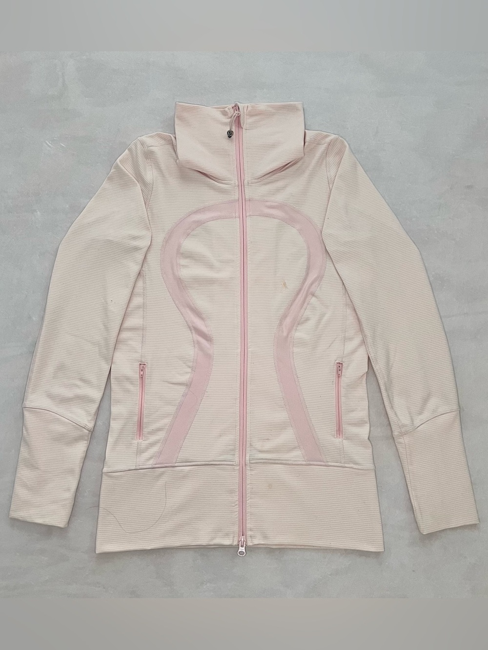 Lululemon Define Jacket Women Size 6 Pink Full Zip Athletic Yoga Jacket
